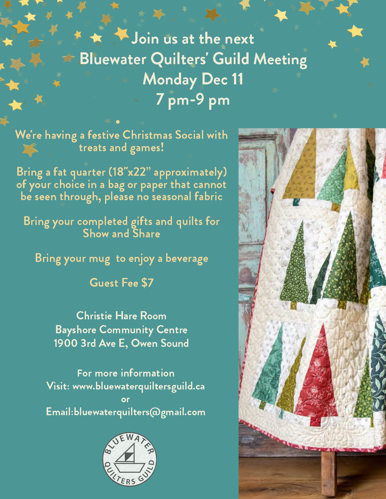 Event image Bluewater Quilters' Guild December Meeting